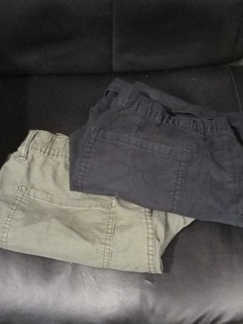 Women's cargo shorts black and tan size 6